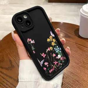 Casing For Samsung J6 Plus + Prime J7 Pro A02 A022 A03 Core A10 A7 2018 A750 F Grand J2 Ace J4 J415 M02 M022 M21 2020 2021 M30s On7 2016 Case Silicone TPU Flower Camera Shofcase