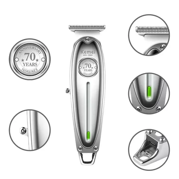 Tông đơ chấn viền Kemei 1949 cực chất vỏ kim loại cho thợ chuyên nghiệp 1