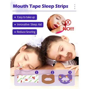 Plester Penutup Mulut Tidur Nyenyak / Stiker Bibir Anti Ngorok Pernapasan Mulut Anak