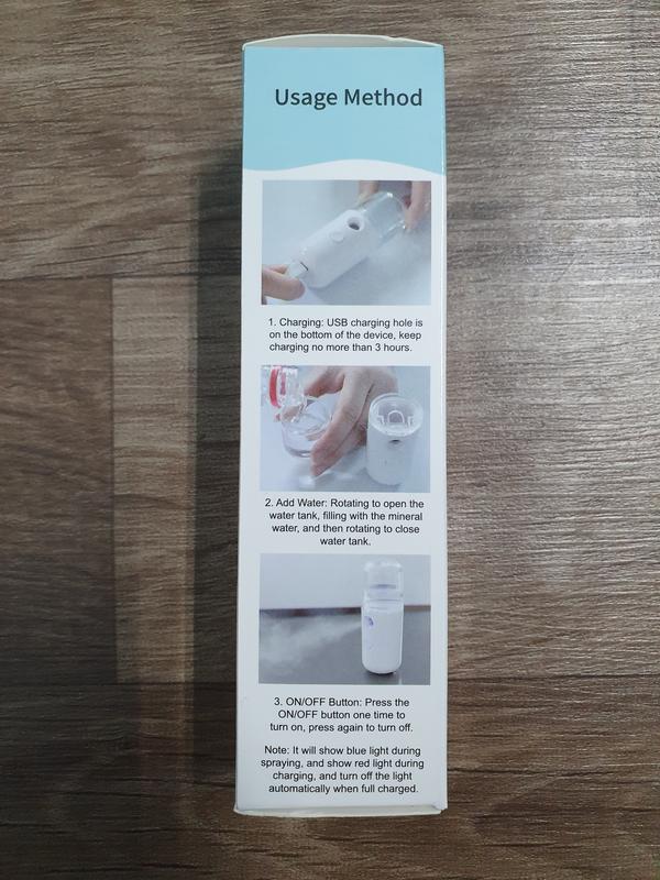 Máy xông mặt xịt khoáng nano mini phun sương dưỡng da sạc điện 30ml 3