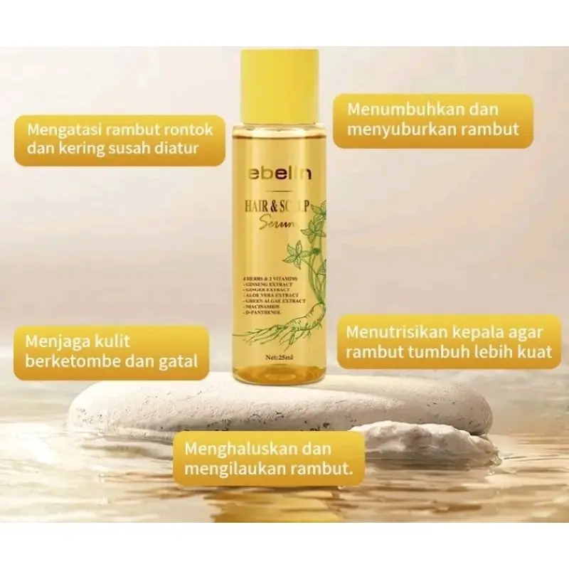 EBELIN SHAMPOO ANTI HAIR FALL SHAMPOO 300ML GINSENG ALAMI MENGATASI RAMBUT RONTOK PERAWATAN RAMBUT SHAMPOO GINSENG ALAMI 3