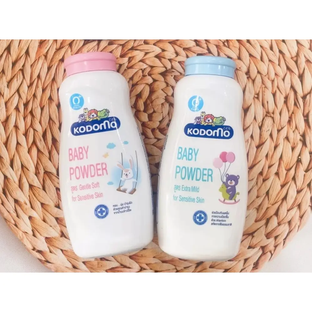 PHẤN KODOMO - KODOMO BABY POWDER - PHẤN RÔM SẢY, DƯỠNG ẨM, NHIỀU CÔNG DỤNG CHO BÉ