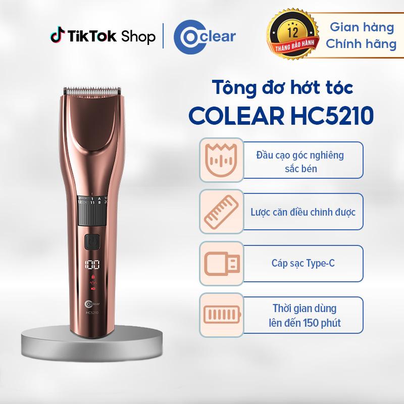 Tông đơ cắt tóc điện COCLEAR HC5210, cổng Type-C, có thể sạc và cắm, sạc 1,5 giờ/150 phút sử dụng, lưỡi dao góc nhọn tự mài, 2 lược giới hạn có thể điều chỉnh, 1-20mm, 20 mức điều chỉnh, hệ thống chống kẹp tóc thông minh, màn hình LED  Bảo hành một năm