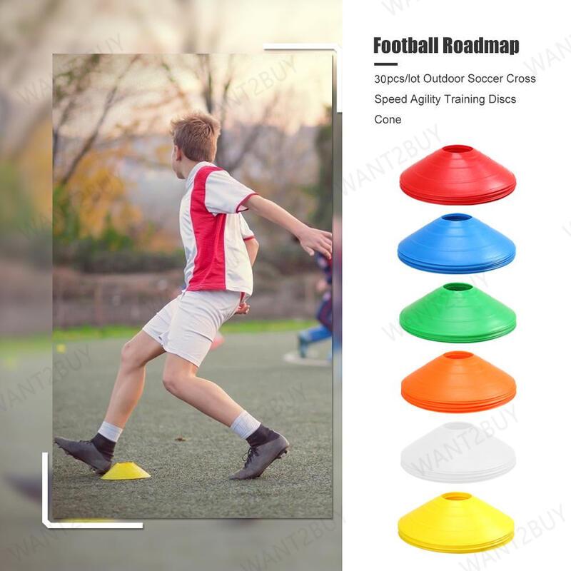 Product Introduction of 1 piece of football cone disk speed equipment marked with agile training logo, flat Kon bucket 0