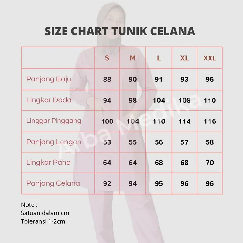 Baju OKA OK Tunik celana lengan panjang karet Dokter Bidan Perawat Wanita adem lembut 3