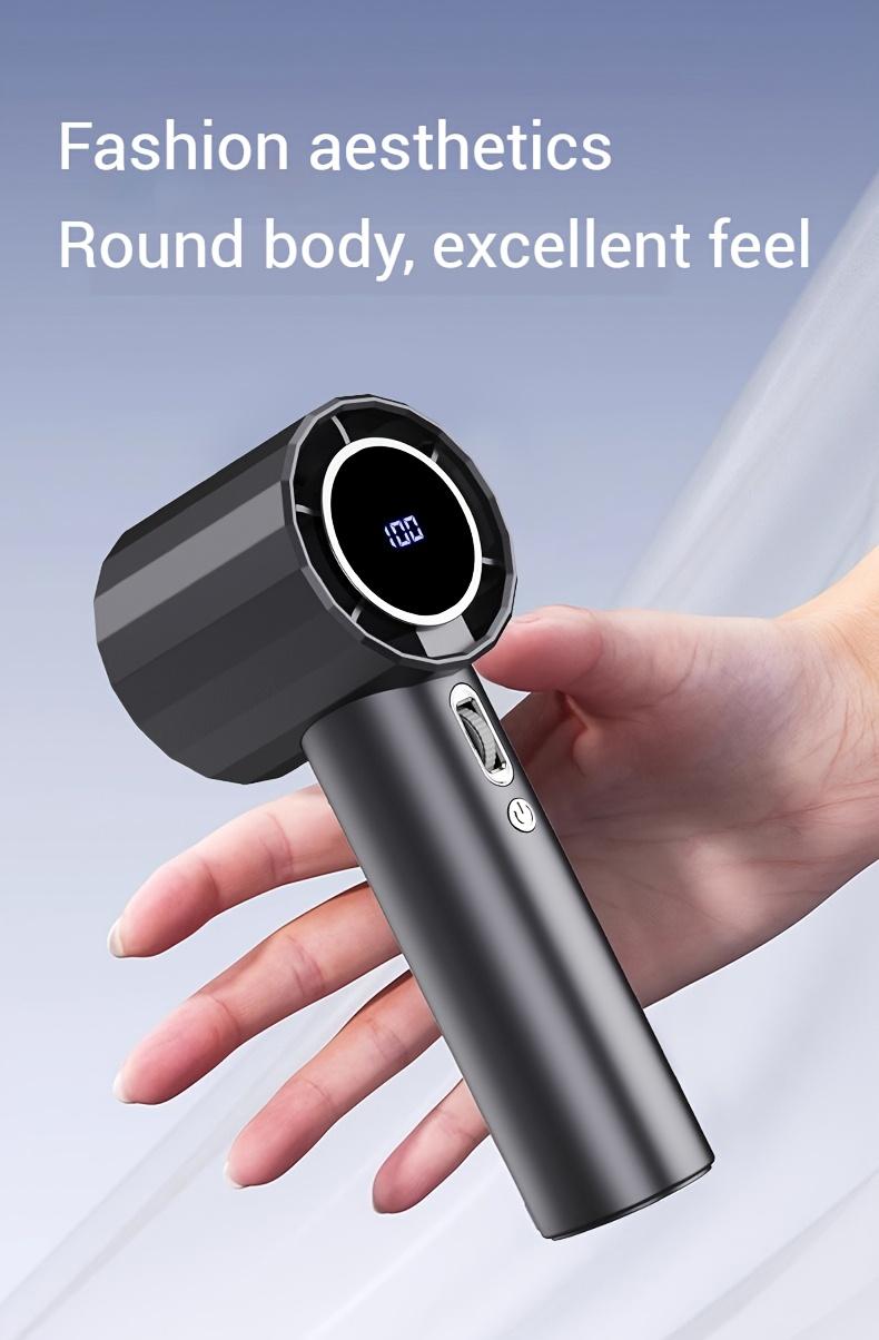 Product Introduction of The new cross-border handheld fan cooling ice-coated handheld fan 100-speed high-speed mini portable fan 7