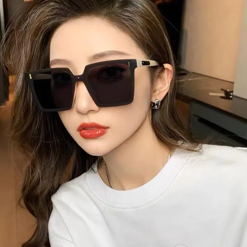 Kính Gọng Vuông Lớn Hợp Xu hướng Kính Râm Phong Cách Hàn Quốc Đẹp Trai Kính Râm Đặc Biệt Du Lịch G9J6 4