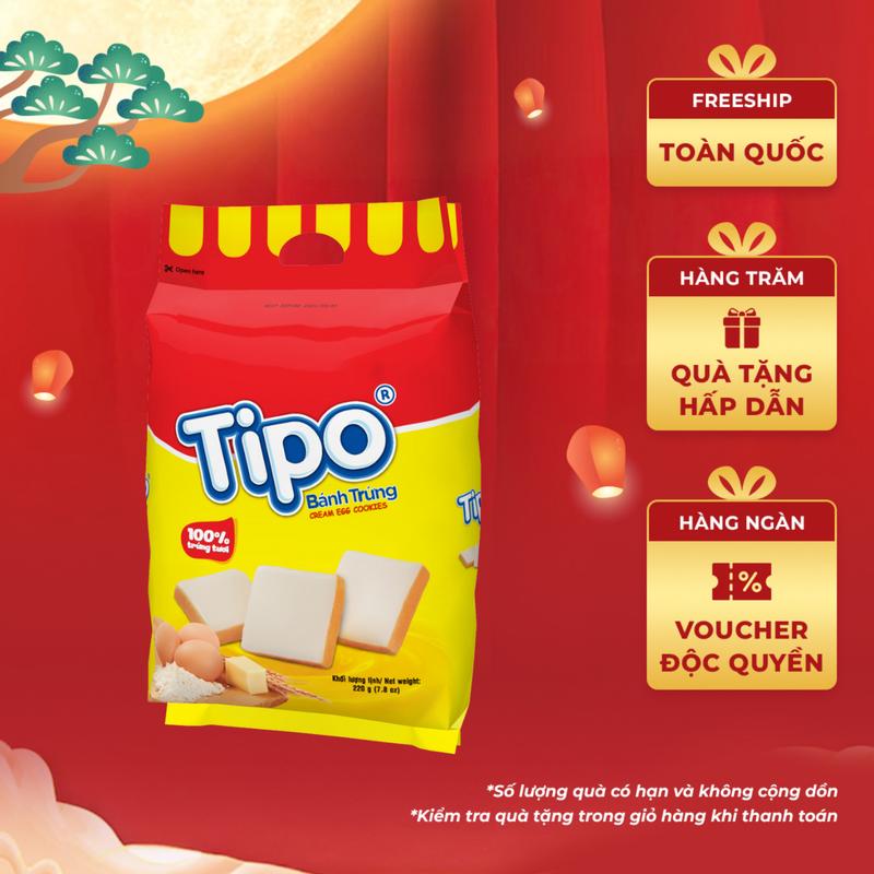 Bánh Tipo Trứng Nướng Vị Sữa Hữu Nghị 220g