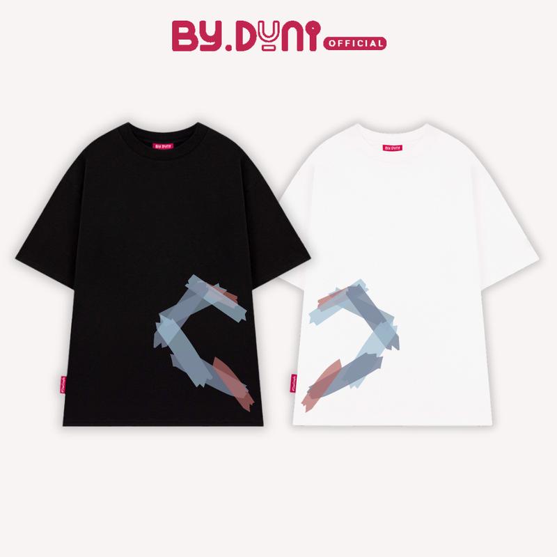 Áo thun cặp đôi BY.DUNI nam nữ form rộng Local Brand unisex, áo cặp quà tặng bạn thân vải cotton TYM KEO DÁN FULL BOX