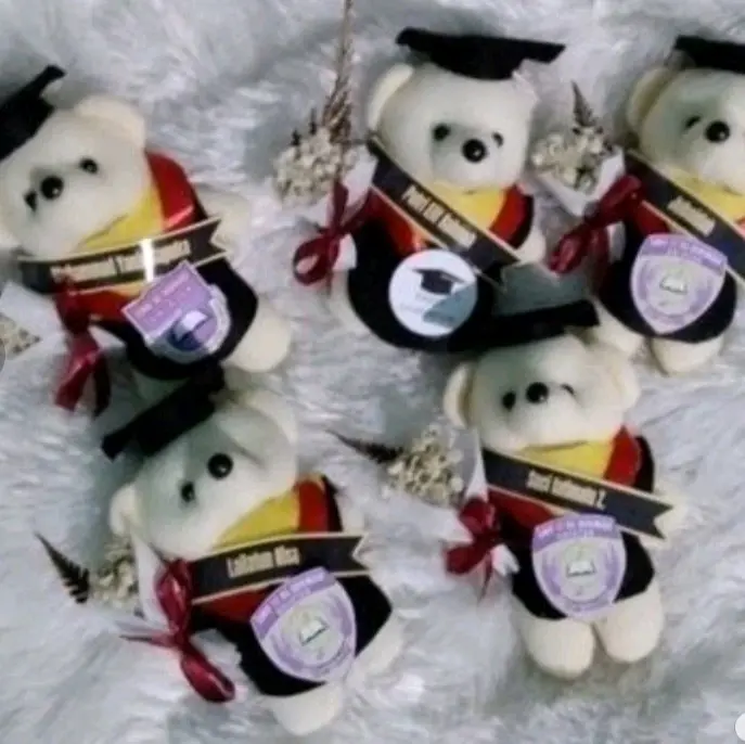 boneka bear wisuda mini 11cm cocok buat hadiah wisuda boneka mini