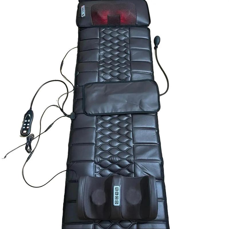 Đệm massager toàn thân - Kèm đệm masager chân - Thảm ghế matxa rung - làm ấm - chế độ hồng ngoại. Máy Massage