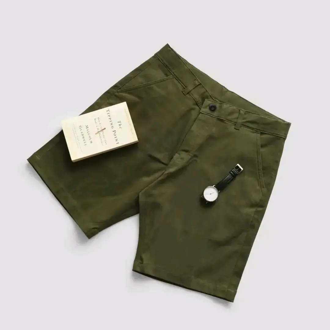 CELANA PENDEK CHINO PRIA PREMIUM BAHAN MELAR / CELANA BROADSHORT DIATAS LUTUT CELANA PENDEK COWOK HITAM ARMY MOCCA GREY CREAM KAIN KANTONG SHORTS CASUAL SLIMFIT Katun Distro Santai Surfing
