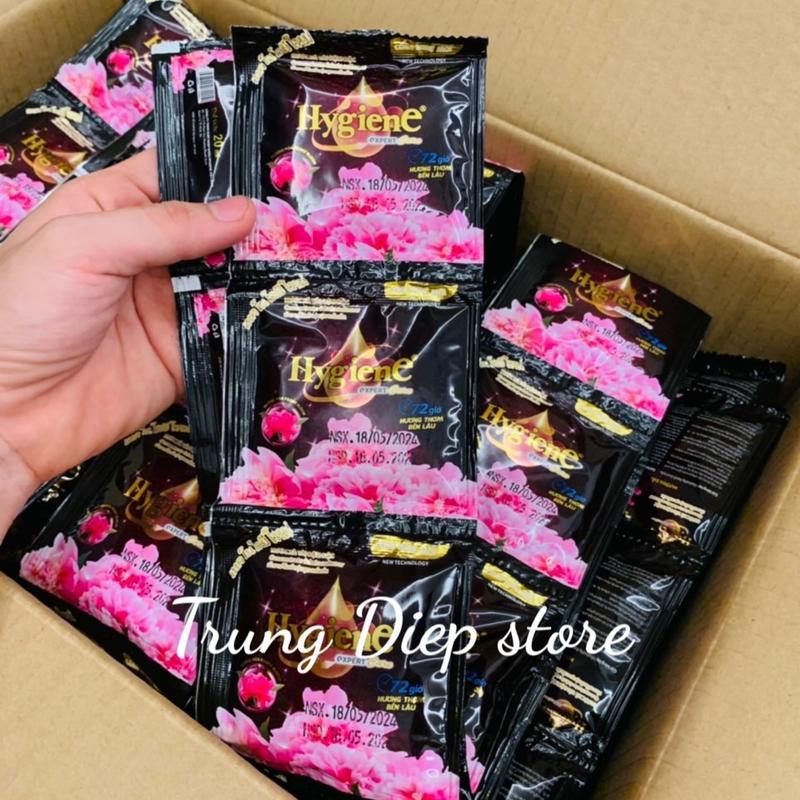 60 gói 5 dây. Combo 5 dây nước xả vải Hygiene Việt Nam đậm đặc