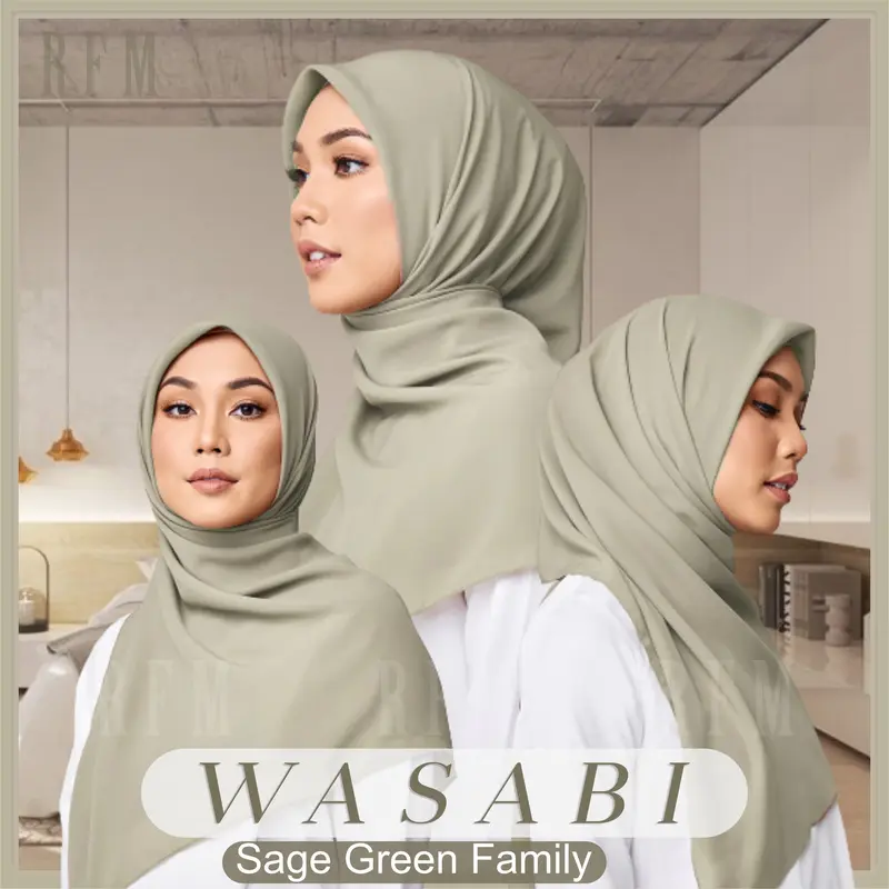 Bella Square Premium 1  Rfm Hijab PollyCotton Kerudung Muslim Lembut Nyaman Segi Empat Polycotton 8