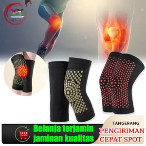 2pcs Deker Terapi Lutut Korset Pemanas Lutut Tourmaline Kesehatan Penghangat Lutut Magnetik Pelancar Peredaran Darah Original