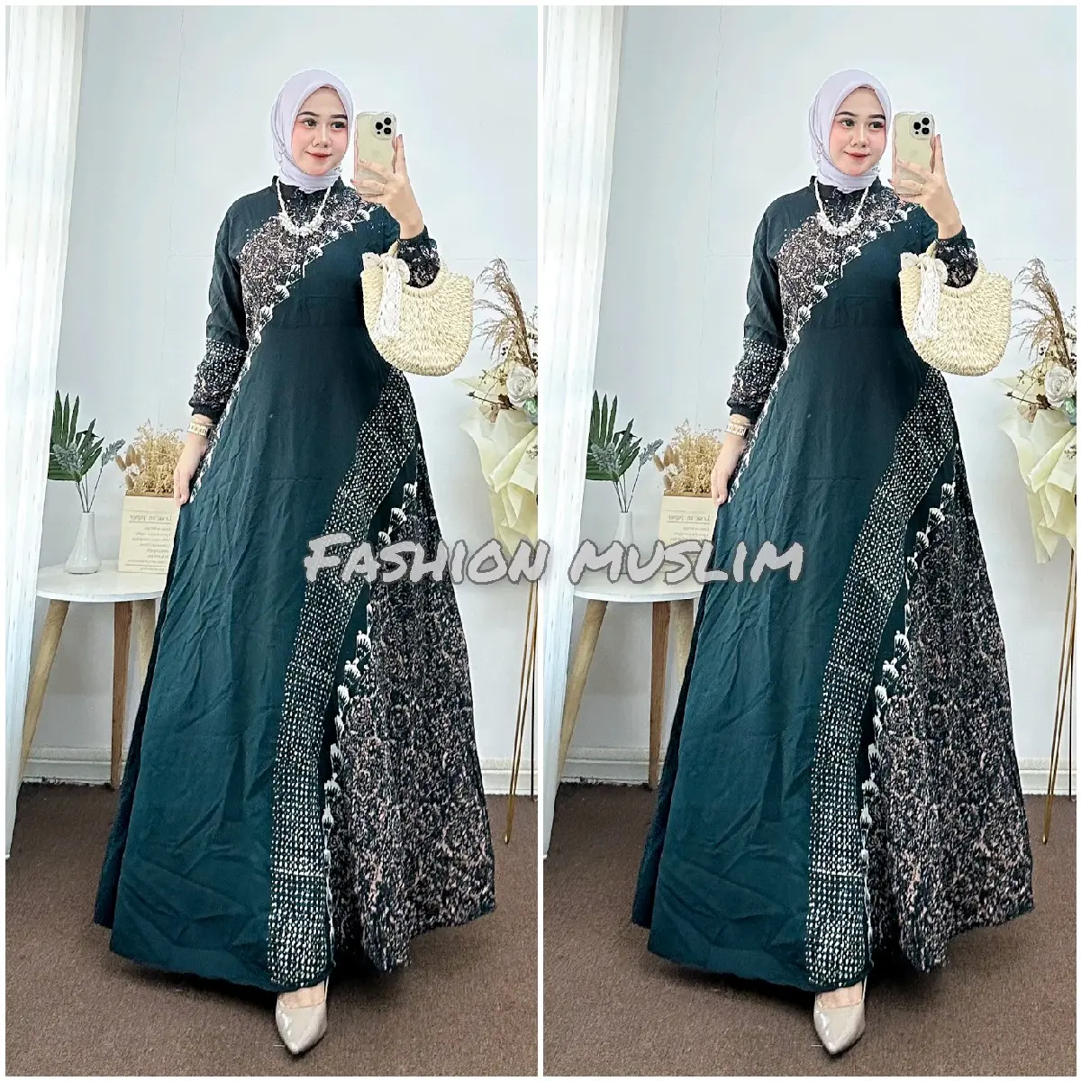 Gamis jumbo twill rayon ori gamis syari twill gamis rayon premium candi mekar