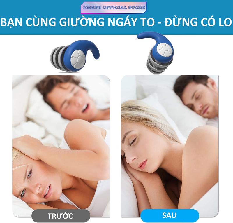 Nút Bịt Tai Chống Nước Cho Trẻ Em Khi Tắm, Đi Bơi, Bịt Tai Chống Ồn 3 Lớp Silicon Giúp Bé Tập Chung Học Bài, Làm Bài Tập Nam 6