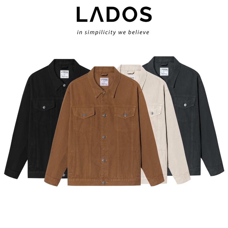 Áo khoác kaki nam cao cấp  LADOS-22113 kiểu dáng Hàn Quốc, dày dặn, phong cách thời trang