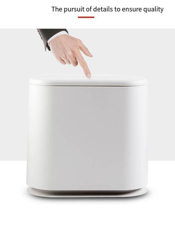 Product Introduction of Waste Bins Trash Can Press Type Double Plastic Living Room Slot Sanitary Bucket Bathroom Clutter Bucket Storage 15