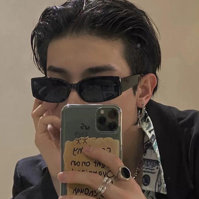 Kính Râm, Thời Trang, Phong Cách Đường Phố Cá Tính, Thích Hợp Cho Các Cặp Đôi, Phong Cách Hip Hop, Gọng Nhỏ Và Gọng Hẹp, Kính