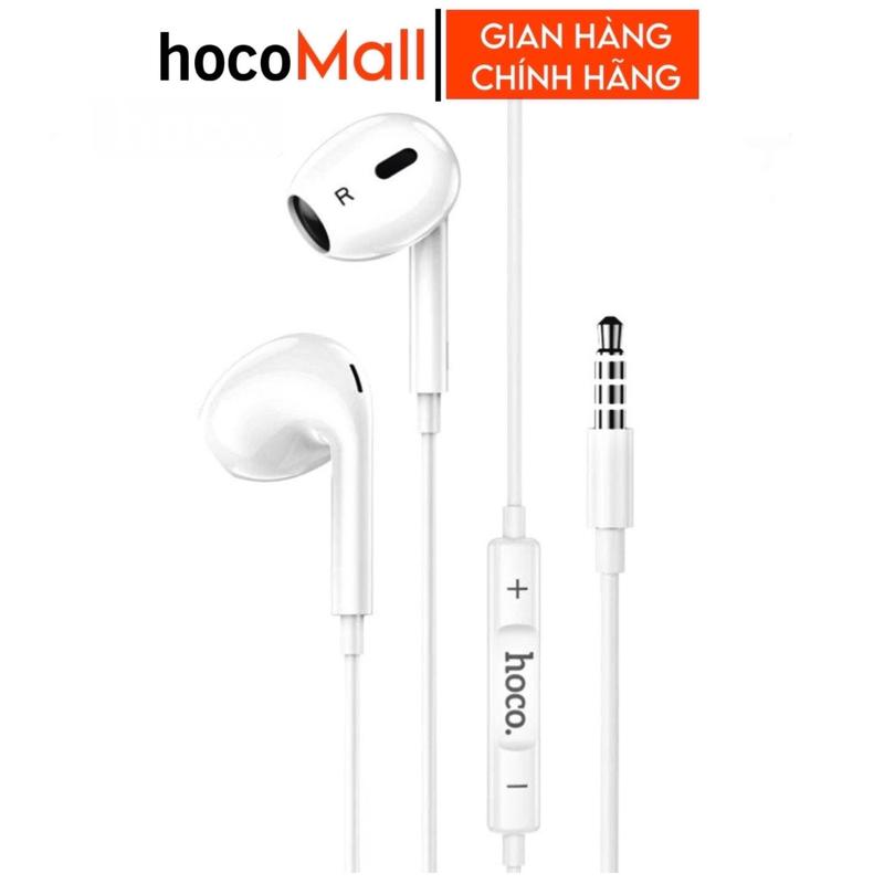 Tai nghe có dây có micro đàm thoại HOCO jack cắm 3.5mm dùng cho điện thoại máy nghe nhạc laptop ... hocomall