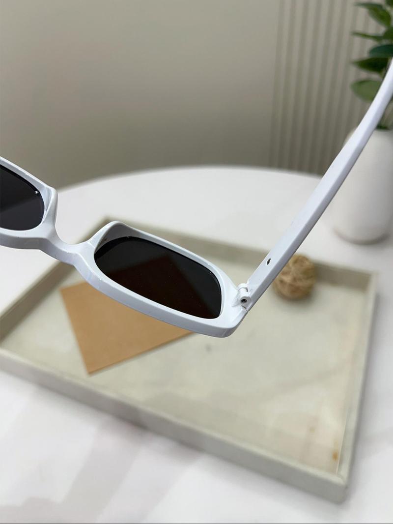 Product Introduction of Unisex Simple Style Tinted Lens Sunglasses, Trendy Casual Sunglasses for Everyday Use, Fashion Accessories for Outdoor Activities 2