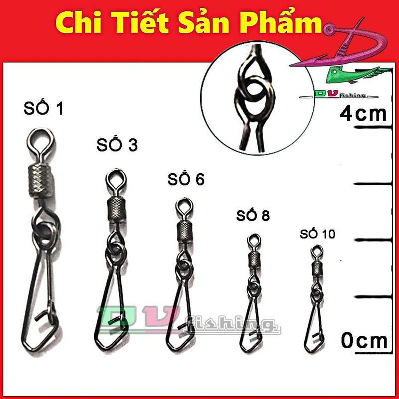 Khoá link chống xoắn thép 2 VÒNG {10 CÁI/BỊCH} !!! 1