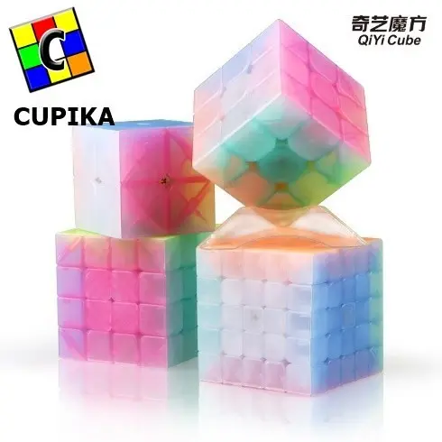 Cube Magic Puzzle 5x5 QiYi QiZheng Jelly 5x5x5 Stickerless Transparan Games 1