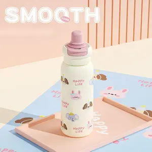 Tumbler Stainless Steel 316 620ml Tahan Panas & Dingin Lucu Motif Hewan/untuk Sehari-har