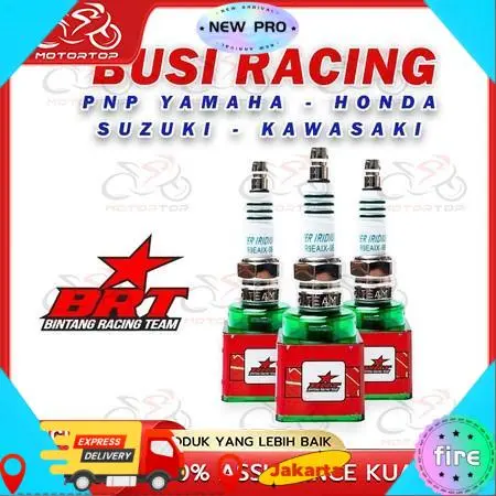 【COD,Kirim Sekarang】 BUSI RACING - Busi BRT Super Iridium Beat Scoopy Vario Nmax Aerox Mio M3 PCX BUSI RACING BRT SUPER IRIDIUM PLUS VIXION MX KING MIO SPORTY R15 JUPITER VEGA KOMPLIT ADA DI PILIHAN