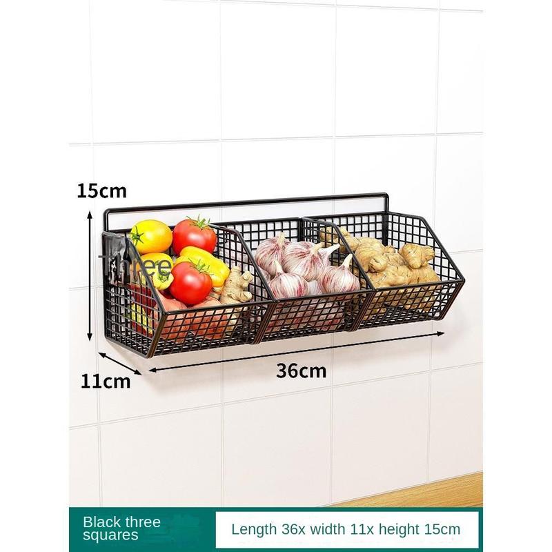 Product Introduction of Storage basket, kitchen shelf, hanging basket, wall mounted seasoning box, wall mounted artifact Organiser 7
