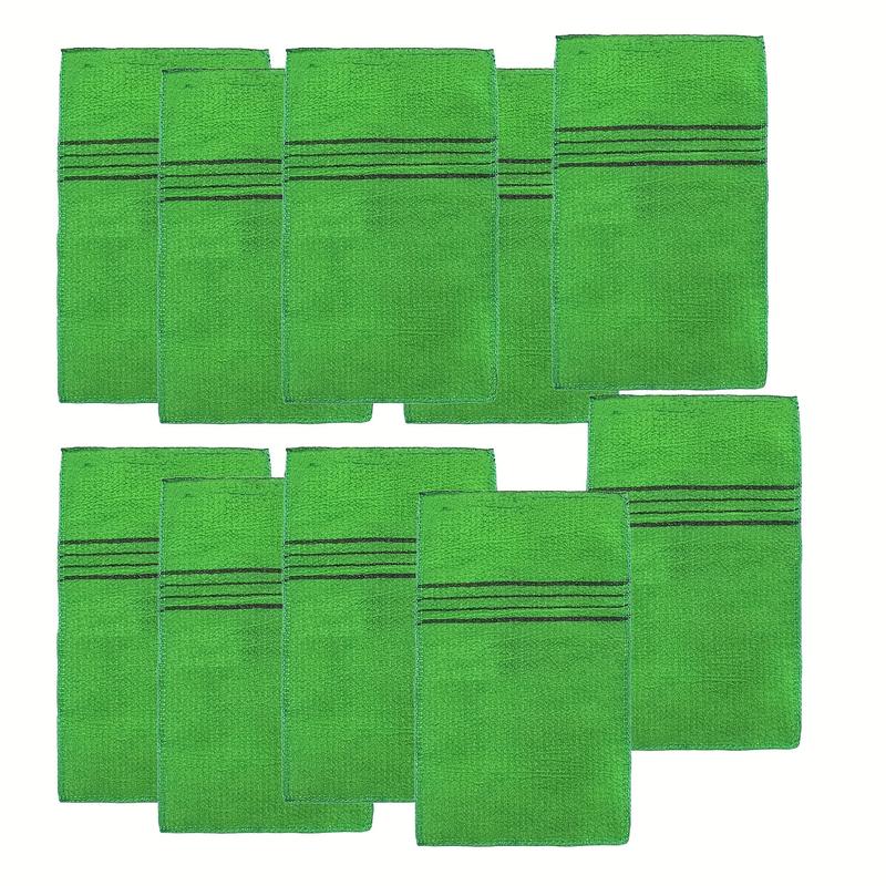 Khăn tắm tẩy tế bào chết Hàn Quốc, có sẵn trong 1 / 2/5 / 10 cái, 13,97 X 23,11 cm, Găng tay tắm, Loại bỏ tế bào da chết khô, Làm sạch lỗ chân lông, Có thể tái sử dụng, Sản phẩm chăm sóc cơ thể làm đẹp, Khăn Ý, Phụ kiện phòng tắm 8