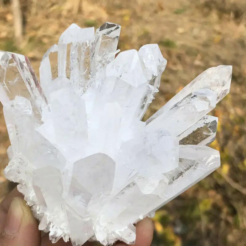 Natural Quartz Crystal Selenite Tower Lamp, Healing ReikiDecorCostumeJewelry & Accessories 5