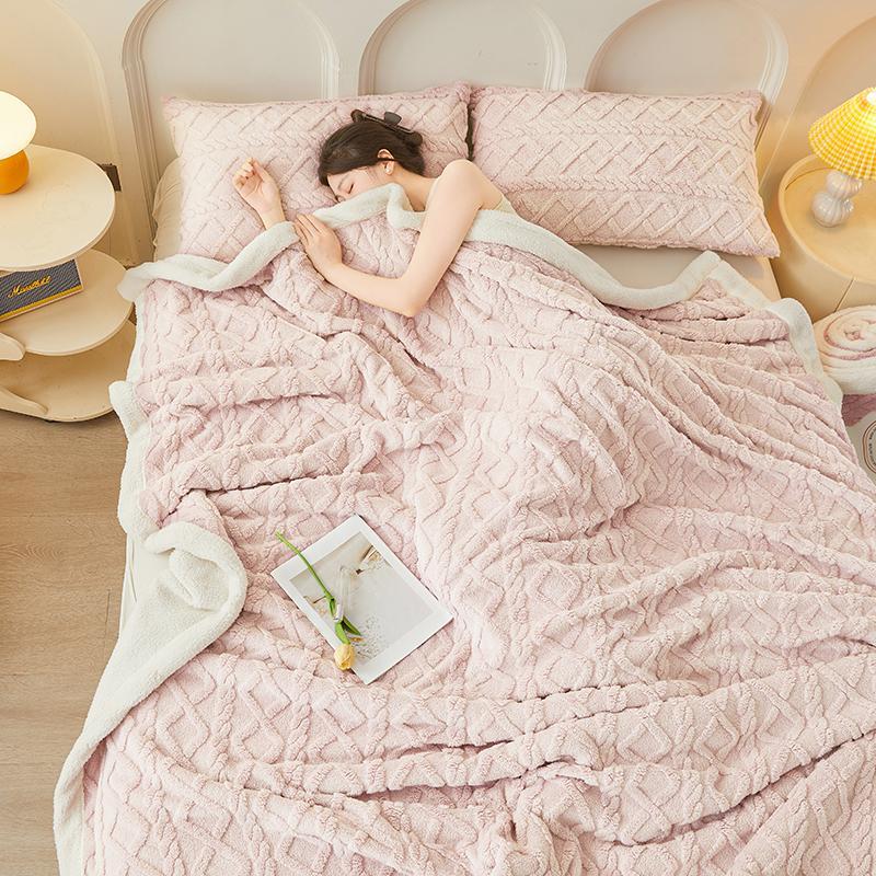 Product Introduction of Solid Color Blanket, Soft Comfortable Throw Blanket, Warm Napping Blanket for Home Office Travel, Bedroom Accessories 0