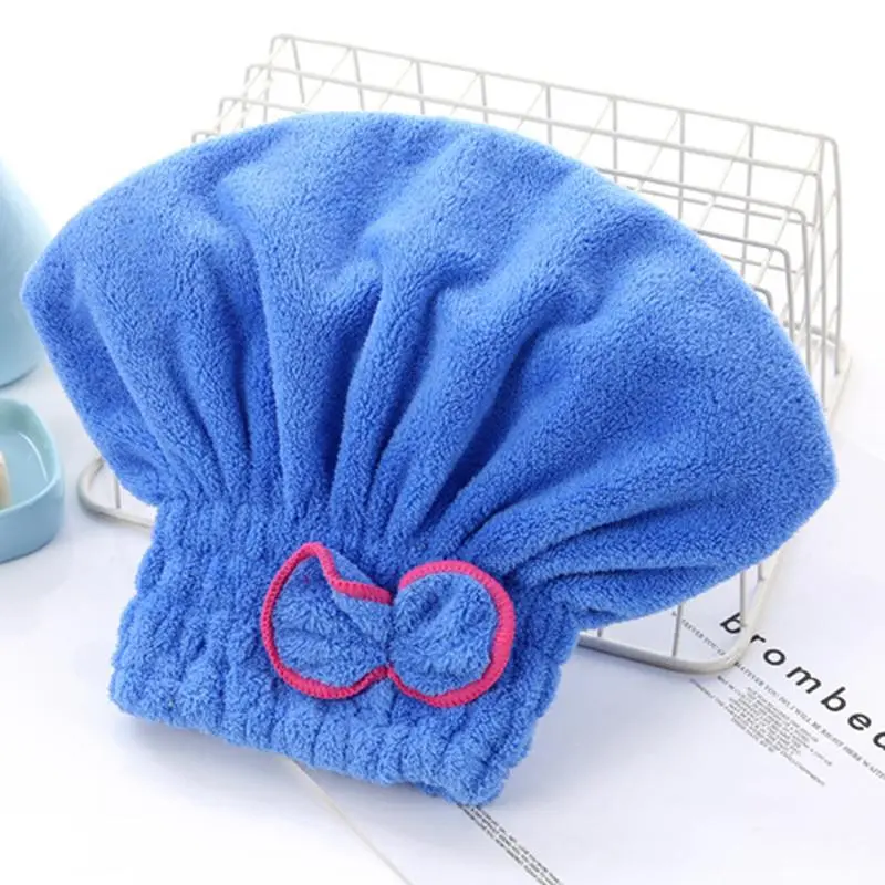 Mũ Trùm Tóc Microfiber, 6 Màu Có Sẵn, Nhanh Khô, Khăn Xếp Tóc, Dành Cho Nữ, Mũ Quấn Đầu, Dày Và Thấm Hút, Mũ Trùm Tóc Khô 2