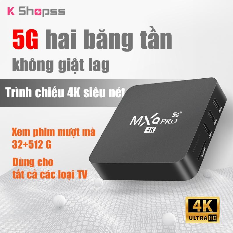 Android TV Box MXQ Pro 4K Bản 16G+256GB Tiếng Việt Wifi 5G Smart Tivi Box Xem Truyền Hình 100 Kênh Miễn Phí Xem Youtube