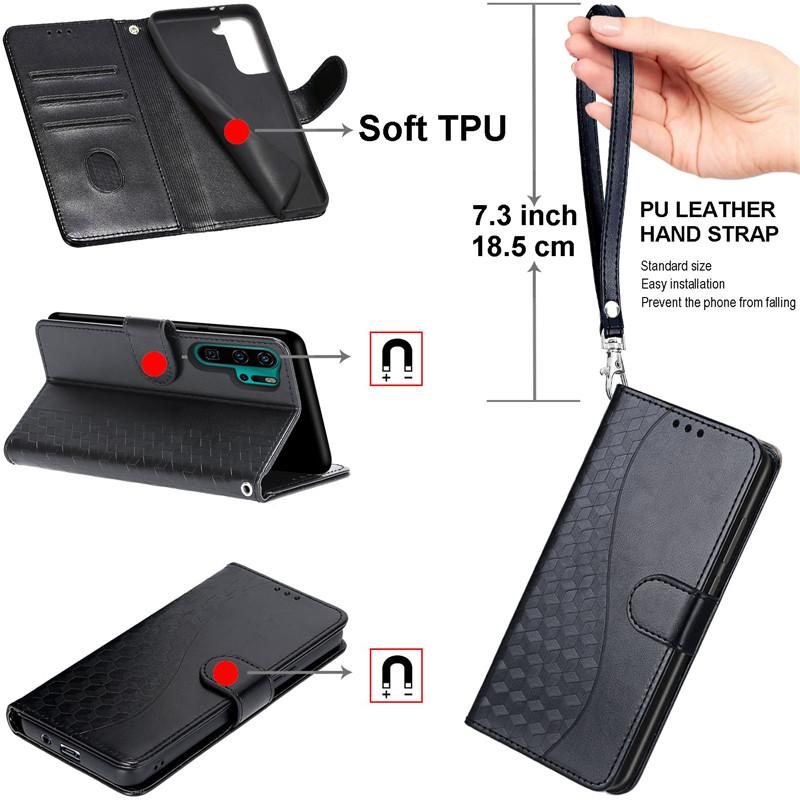 Product Introduction of Leather Case For Samsung Galaxy A24 4G Shockproof Cases Wallet Flip Cover For Sam  A14 4G A34 A54 5G A245F 3D Pattern Etui Coque 11