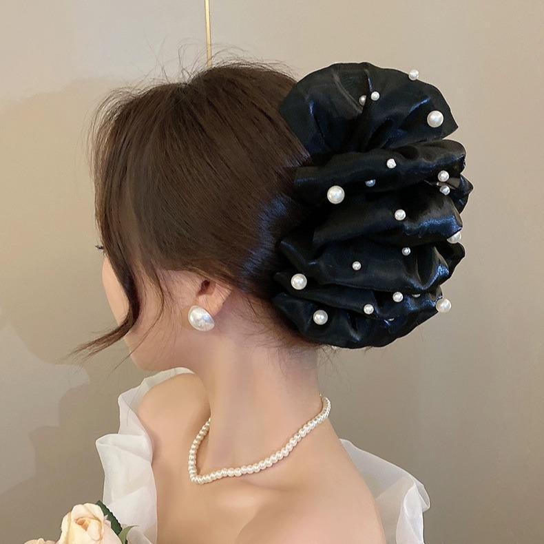  Phụ Kiện Tóc Kẹp Tóc Cỡ Lớn Hơn Phong Cách Cầm Nắm Lưới Bong Bóng Mới Thiết Kế Nhiều Lớp Thắt Nơ Hoa Women 