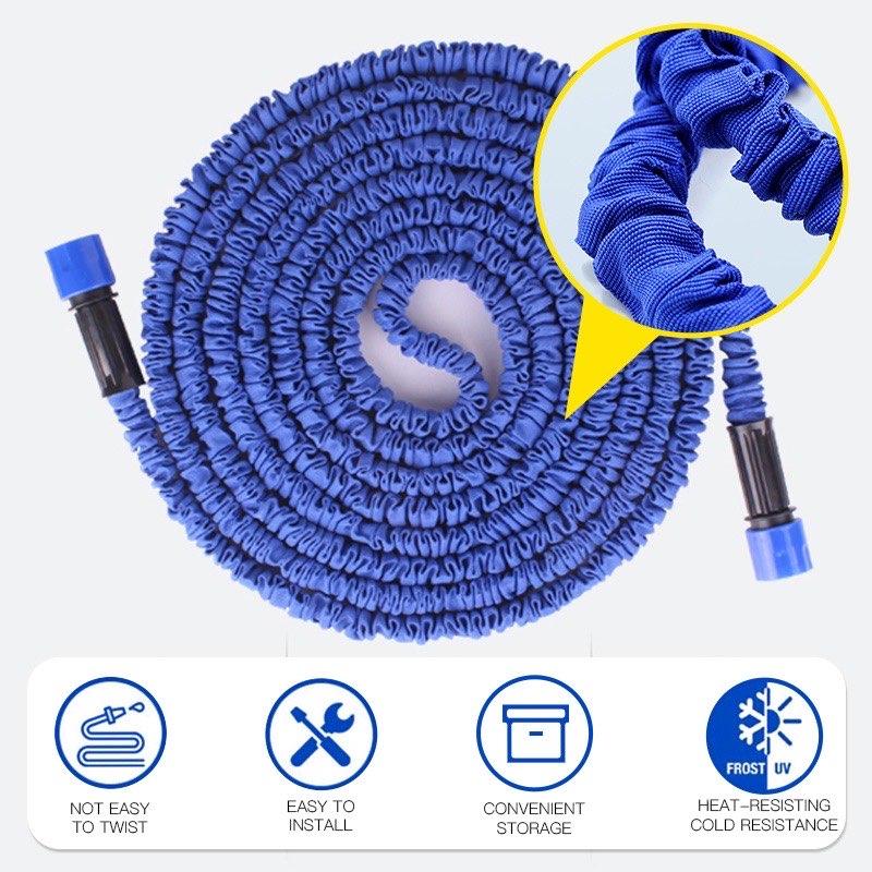 Product Introduction of 25FT-150FT Home Magic Hose Spray Water Gun Flexible Hose Car Wash Flower Watering Garden Supplies 4