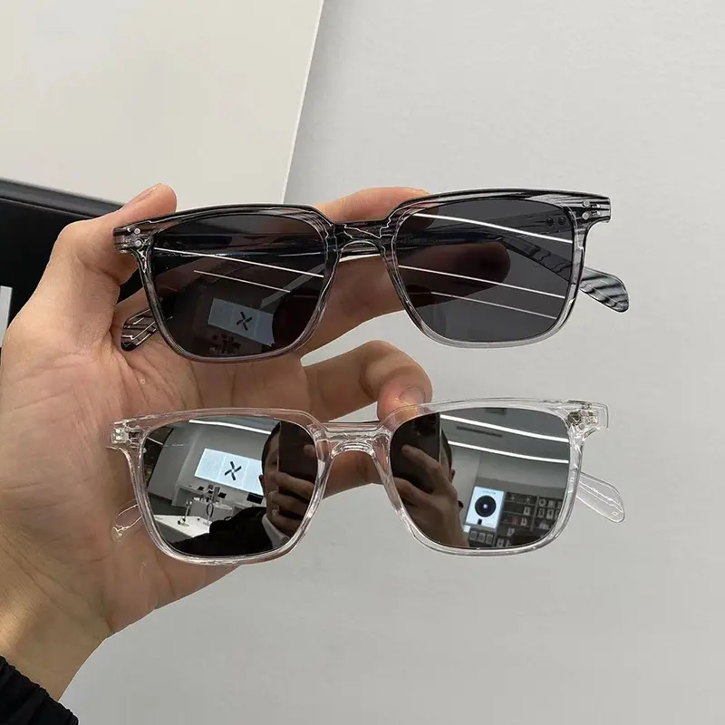 Small Square Frame Sunglasses Female Unique Vintage New Style Male Round Face Decorative  Glasses
