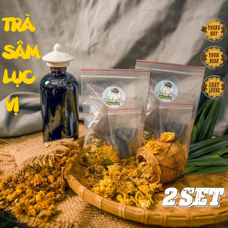 SÂM LỤC VỊ Anh Sinh Viên Combo 2 Set nguyên liệu 1 Set nấu 10 lít Nước Trà Tea Chè