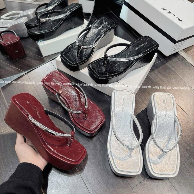 Dép kẹp đá xuồng cao 7phân 4 màu (D0224) 3