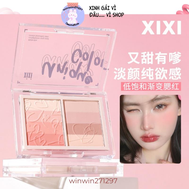 [HOT] XIXI Bảng Phấn Mắt Má Hồng Xixi D717 Màu Đào Trang Điểm Nhẹ Nhàng Xinh Xắn Màu Bền Lì Lâu Trôi 1