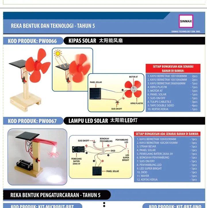 Kipas solar Reka Bentuk dan Teknologi RBT Tahun 5 - TikTok Shop Malaysia