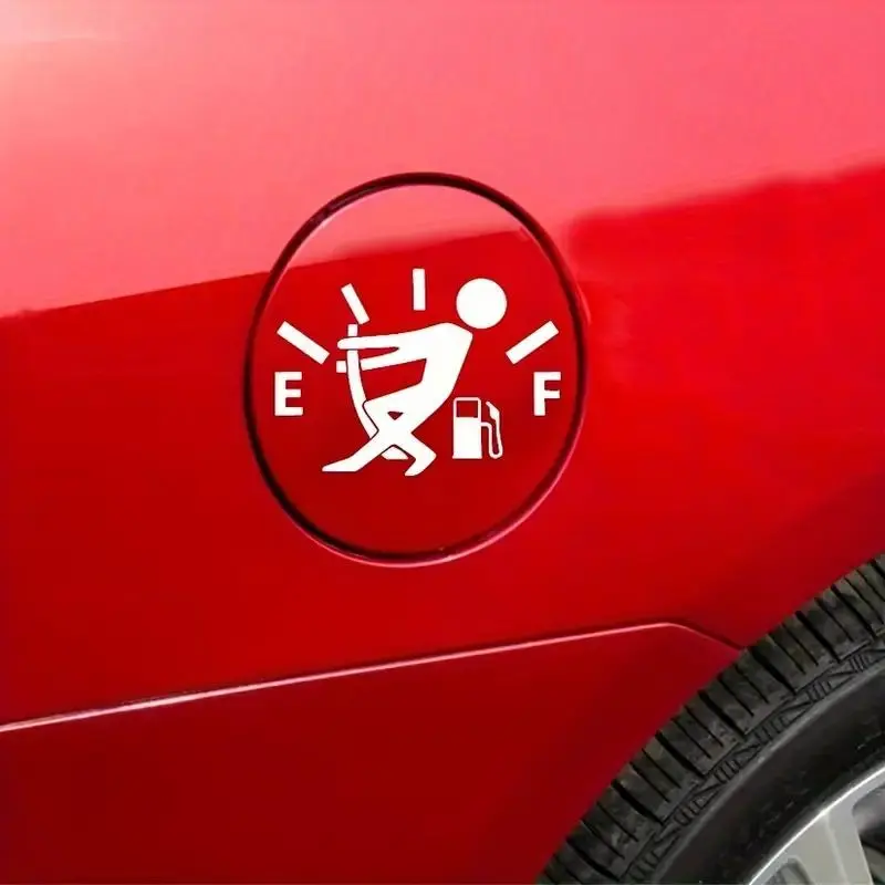 Funny Car Gas Tank Cap Sticker, Creative Car Gas Tank Decal, Waterproof Car Sticker, Car Exterior Accessories for Car Decoration 5