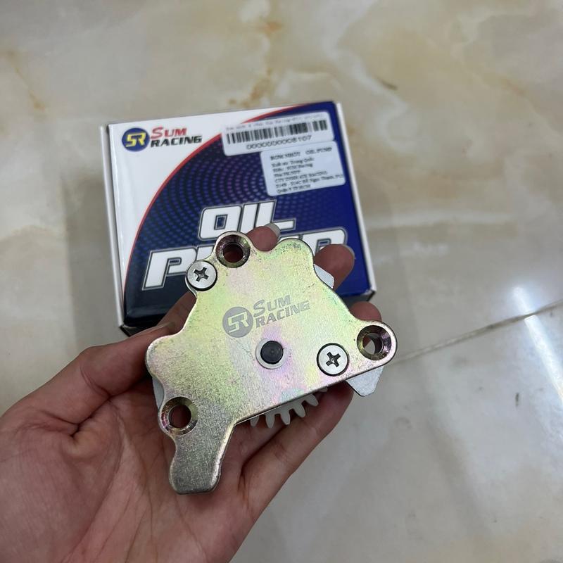 Bơm nhớt Sum Racing mẫu mới 4 cánh dành cho xe Dream Wave 67 Cup sử dụng lốc nhớt 110