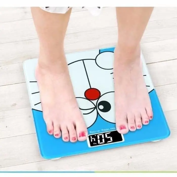 BAYAR SAAT SAMPAI TIMBANGAN DORAEMON MAX BEBAN 180KG GRATIS BATERAI 1