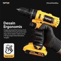 Gambar TIP TOP BMT-200SE Cordless Screwdriver Drill 20V with 100 in 1 Multi Tool / Set Alat Perkakas Bor Listrik Cordless Tool Kit Lengkap dari Teknikmart Kota Administrasi Jakarta Barat 4 Tokopedia