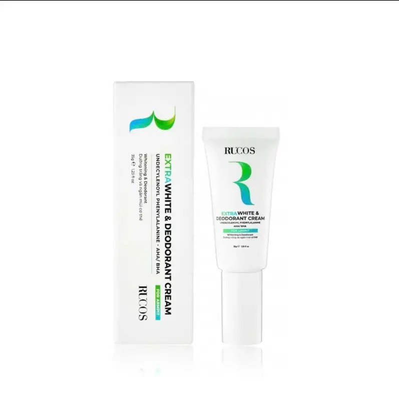 Extra White & Deodorant Cream - Kem dưỡng vùng da dưới cánh tay 35g - Rucos kem nách ngăn mùi cơ thể 6