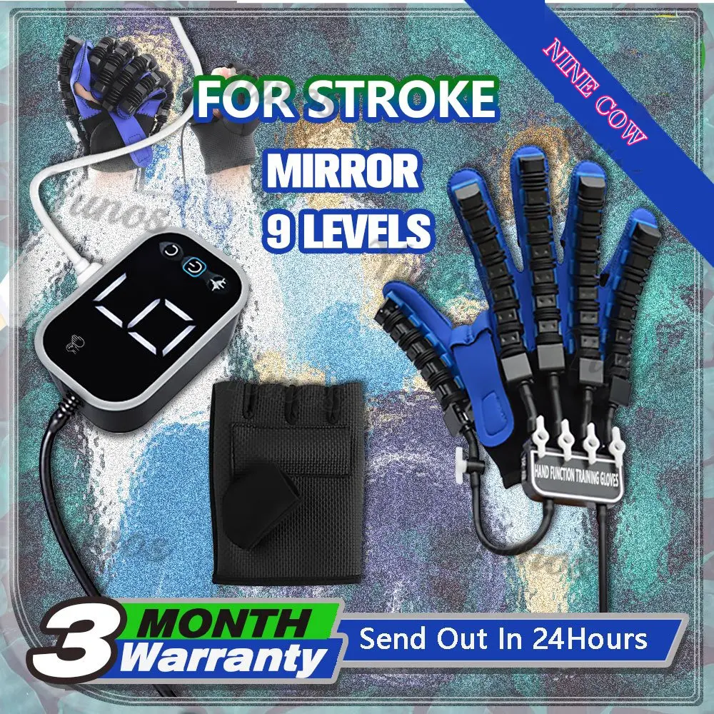 Rehabilitation Robot Gloves Mirroring Stroke Hemiplegia Hand Function Training Glove Finger Care